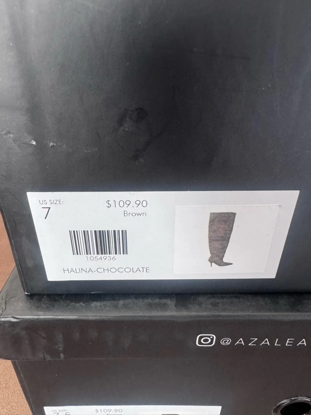 Azalea Wang Halina Chocolate Thigh High Boots – Suede Stiletto – Size 6, 7, 7.5